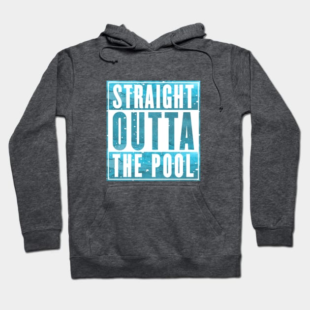 Straight Outta The Pool : Swimmer Shirt Hoodie by HuhWhatHeyWhoDat